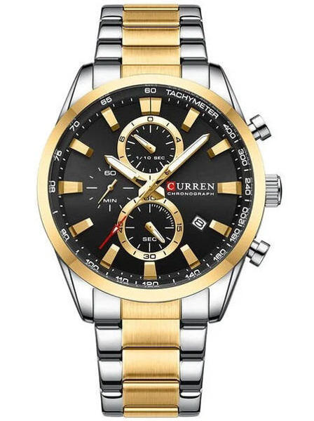 Picture of Curren 8446 Luxury Brand Watch for Men - Gold Black