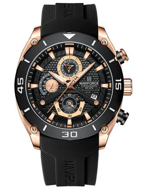 Picture of Naviforce 8038 Chronograph Men’s Watch– Black Rose