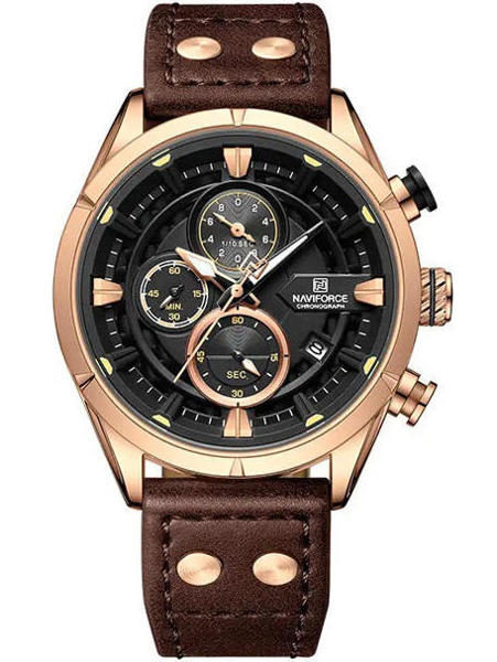 Picture of Naviforce 8045 Quartz Men’s Watch-Dark Brown