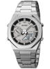 Picture of Skmei 1816 Chrono Dual Display Waterproof Stainless Steel Men’s Watch - Silver White