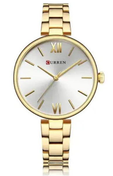 Picture of CURREN 9017 Luxury Brand Watch – For Women – Gold & White