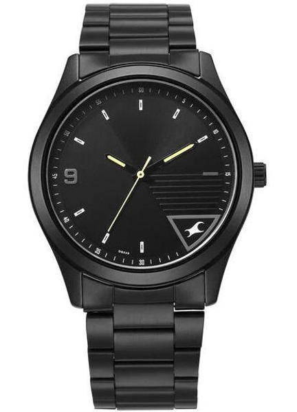 Picture of Fastrack 3317NM01 Stunners Quartz Analog Black Dial Black Metal Strap Watch