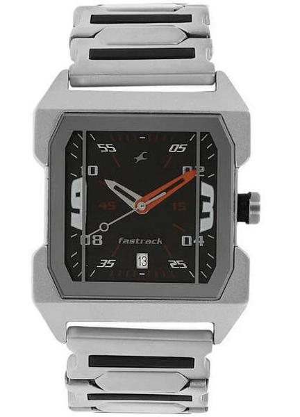 Picture of Fastrack 1474SM02 Quartz Analog Black Dial Stainless Steel Strap Watch