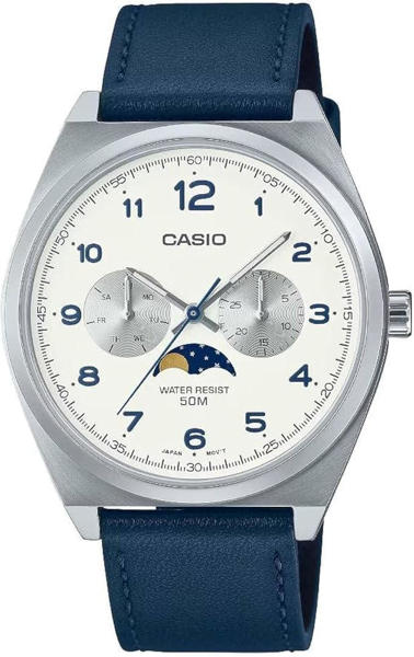 Picture of Casio Standard Moon Phase Day Date Chain Watch MTP-M300L-7AVDF