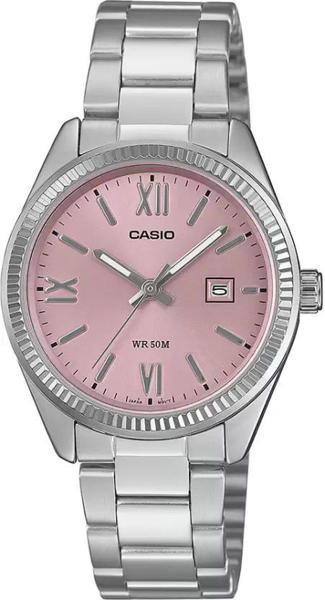 Picture of Casio Enticer Date Ladies Silver Chain Watch LTP-1302DD-4A1VDF