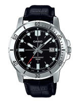 Picture of Casio Enticer Date Black Belt Watch MTP-VD01L-1EVUDF