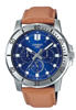 Picture of Casio Enticer Multifunction Brown Belt Watch MTP-VD300L-2EUDF