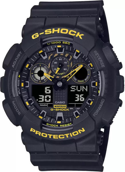 Picture of Casio G-Shock GA-100CY-1ADR Black & Yellow Analog-Digital Watch