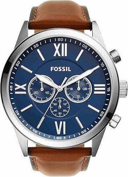 Picture of Fossil Flynn Chronograph Brown Leather Watch BQ2125