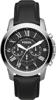 Picture of Fossil Grant Black Dial Black Leather Men's Watch (FS4812)