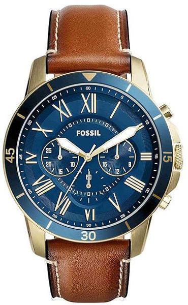Picture of Fossil Grant Sport Chronograph Luggage Leather Watch FS5268I