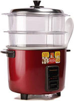 Picture of Panasonic SR-WA18H SS 1.8 Liters Automatic Cooker Steamer Colour Red Maroon
