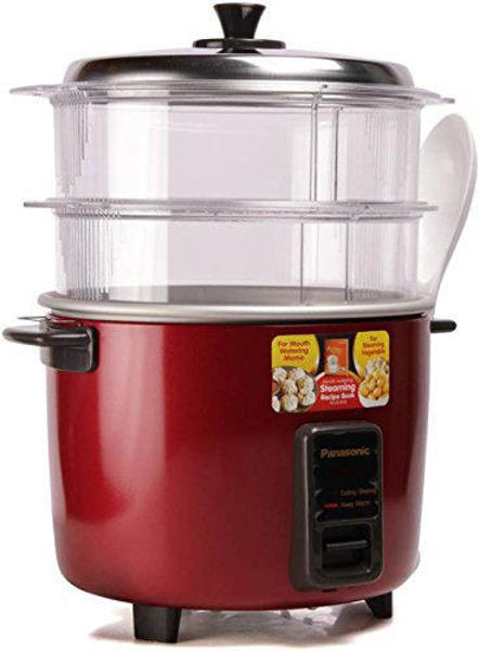 Picture of Panasonic SR-WA18H SS 1.8 Liters Automatic Cooker Steamer Colour Red Maroon