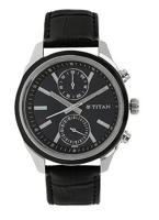 Picture of Titan 1733KL01 Men's Midnight Precision Multifunction Watch