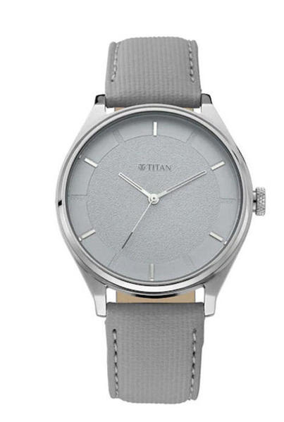 Picture of TITAN 1802SL12 Workwear with Grey Dial & Leather Strap Men’s Watch