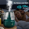 Picture of HOKC-N Cold Mist Humidifier, Bedroom Large Room Double Spray Ultrasonic Air Humidifier, 6.8 Liter Top Fill Desktop Humidifier, Three Stage Spray, Super Quiet, With Remote Control