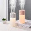 Picture of 400ml Capacity USB Recharge Cool Mist Air Humidifier with Night Light,Portable Dual Spray Nozzles Diffuser,Hydrate Moisturizing Sprayer for Home Office Car Air-conditioned rooms (Pink)