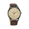 Picture of Titan NP1806NL02 Workwear Men's Watch with Golden Dial & Leather Strap