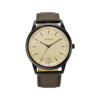 Picture of Titan NP1806NL02 Workwear Men's Watch with Golden Dial & Leather Strap