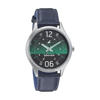 Picture of Fastrack 3184SL04 Space Rover Analog Green Dial Leather Watch for Guys