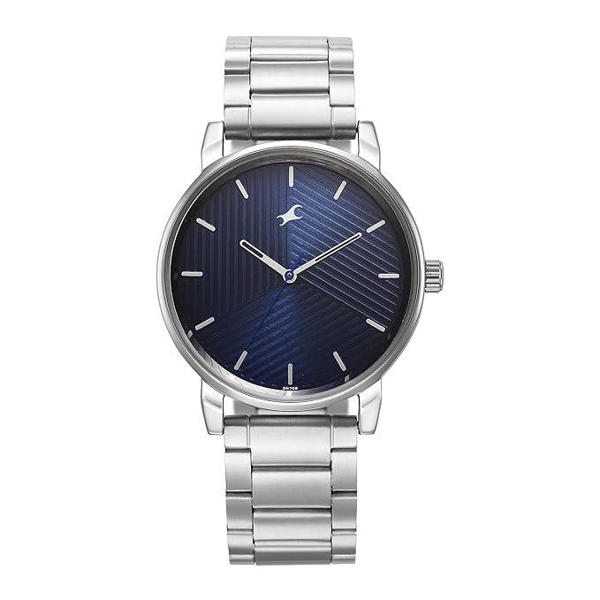 Picture of Fastrack Stunners Blue Dial Metal Strap Watch for Men (3278SM03)