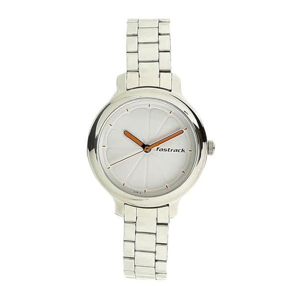 Picture of Fastrack 6202SM02 Analog White Dial Stainless Steel Strap Watch for Girls