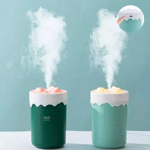 Picture of Snow Mountain Air Humidifier, USB Mini Portable Car Air Purifier, Aroma Essential Oil Diffuser, USB Mist Maker, Mini Portable Ultrasonic Air Humidifer