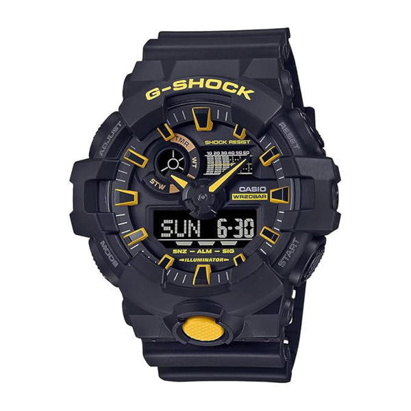 Picture of Casio G-Shock GA-700CY-1A Black-Yellow Analog-Digital Watch