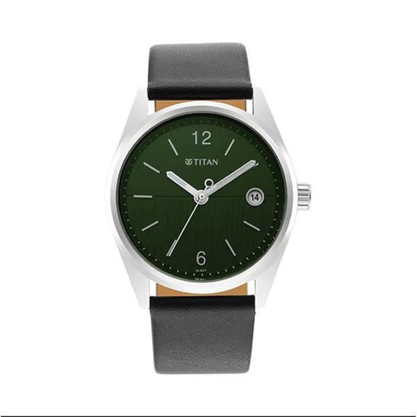 Picture of Titan 1729SL07 Neo Green Dial Analog with Date Watch for Men
