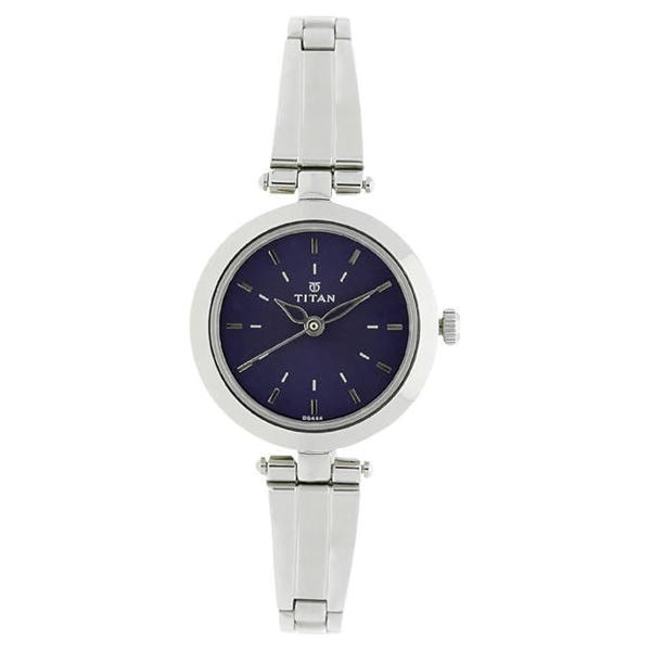 Picture of Titan Karishma Blue Dial Analog Stainless Steel Strap Watch for Women-NS2574SM01