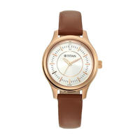 Picture of Titan 2638WL01 Silver Dial Leather Strap Watch for Women