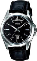 Picture of Casio Enticer MTP-1370L-1AVDF Day Date Leather Belt Men's Watch