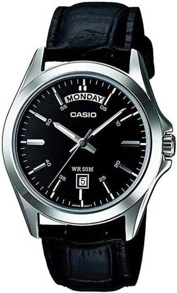 Picture of Casio Enticer MTP-1370L-1AVDF Day Date Leather Belt Men's Watch