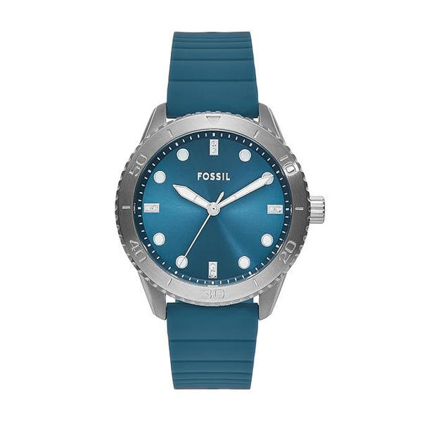 Picture of Fossil Silicone Analog Blue Dial Women's Watch-Bq3939