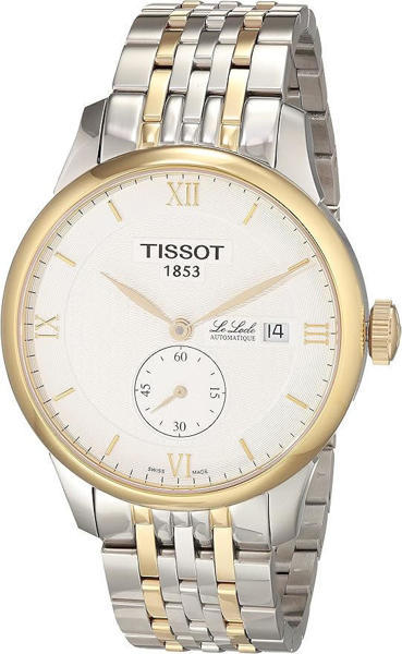 Picture of Tissot T0064282203801 Le Locle Stainless Steel Analogue Watch for Men, Silver/White