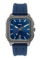 Picture of Fossil Silicone Inscription Analog Blue Dial Men Watch-Fs5979