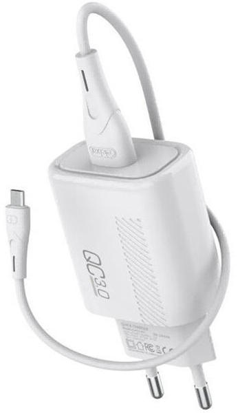 Picture of Yison C-H11-EU 18W Fast Charging Adapter with Micro USB Cable - White