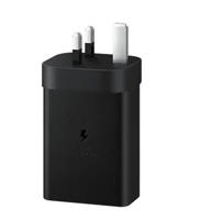 Picture of Samsung 65W PD Super Fast Power Adapter Trio USB-C*2 & USB-A*1 - Black (Model-EP-T6530)