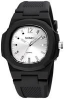 Picture of SKMEI 1717 Silicon Strap Analog Watch For Men-Black Silver