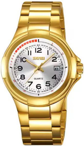 Picture of SKMEI 9320 Chain Date Watch for Men - Gold