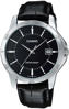 Picture of Casio MTP-V004L-1AUDF Date Black Leather Belt Watch for Men