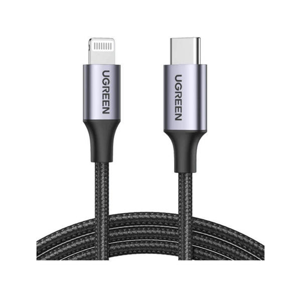 Picture of UGREEN USB-C to Lightning M/M Cable Aluminum Shell Braided 1m