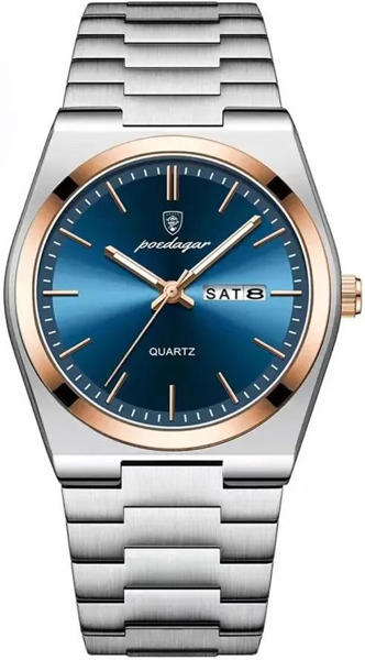 Picture of Poedagar 930 Business Luminous Stainless Men’s Watch - Blue Gold