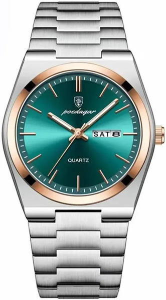 Picture of Poedagar 930 Business Luminous Stainless Men’s Watch - Green Gold