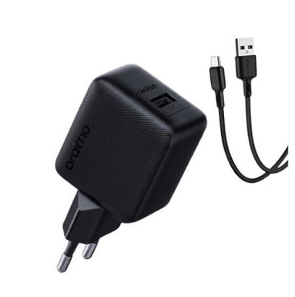 Picture of oraimo 18W Rapid Charge with Type C Cable Cannon 18S (OCW-5184E+C53) - Black