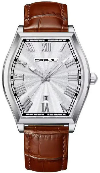 Picture of Crrju 5024 Leather Strap Date Display Business Men’s watch