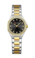 Picture of CURREN 9100 Elegant Fashion Stainless Steel Ladies Watch-Gold Blue