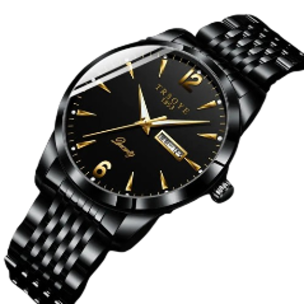 Picture of Trsoye 068 Custom Strap Design Fashion Hands Men Wristwatch- Black