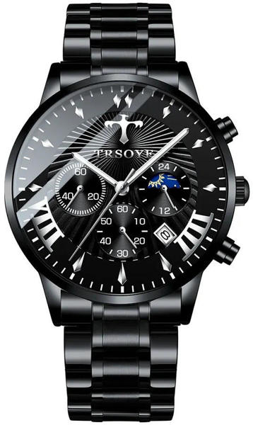 Picture of Trsoye 608 Chronograph Active Stainless Steel Watch for Men – Black