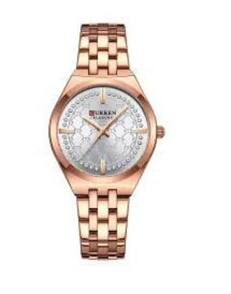 Picture of CURREN 9096 New Luxury Quartz Stainless Steel Ladies Watch-Rose Gold